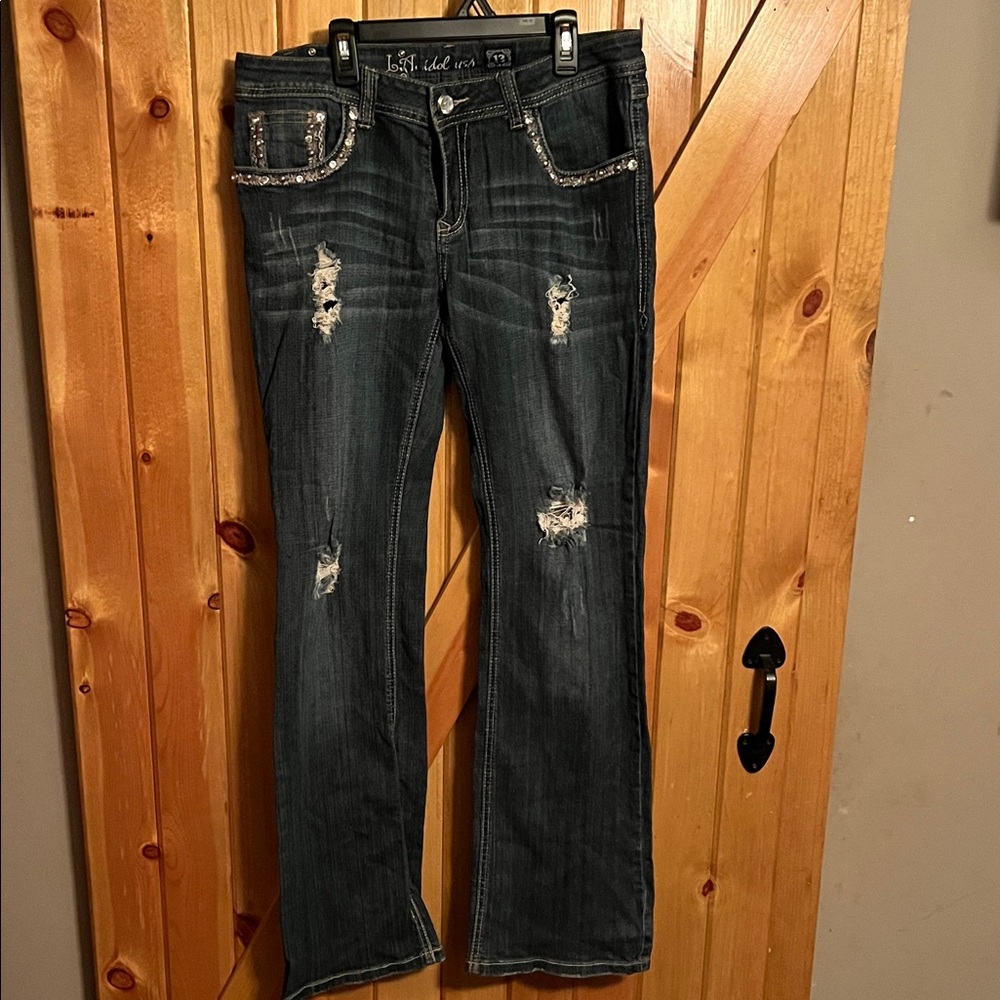 L.A. Idol Women's Dark Blue Boot Cut Jeans